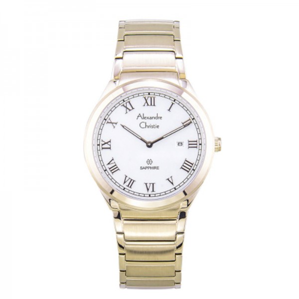 Alexandre Christie AC 8538 Light Gold White MDBCGSL Saphhire Alexandre Christie AC 8538 Light Gold White MDBCGSL Saphhire